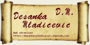 Desanka Mladićević vizit kartica